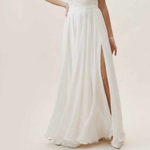 BHLDN Chateau bridal maxi skirt - Picture 2 of 7